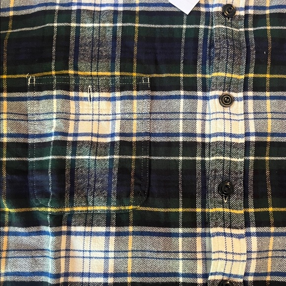 NWT J Crew Midweight flannel workshirt in regenerative cotton - Picture 4 of 7